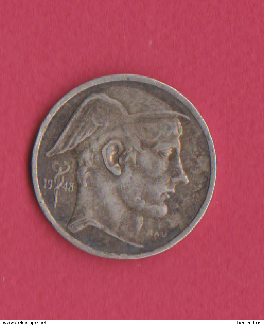 BELGIË - BELGIUM - 5 ,0 FRANK 1948 . ARGENT . - 50 Francs