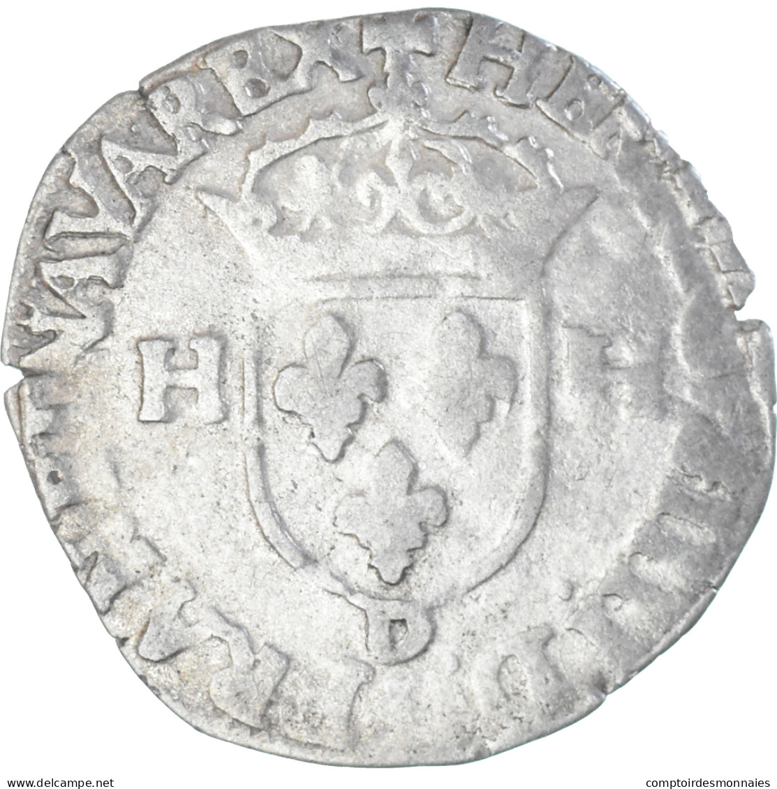 Monnaie, France, Henri IV, Douzain Aux Deux H, 1596, Lyon, 2nd Type, TB+ - 1589-1610 Henry IV The Great