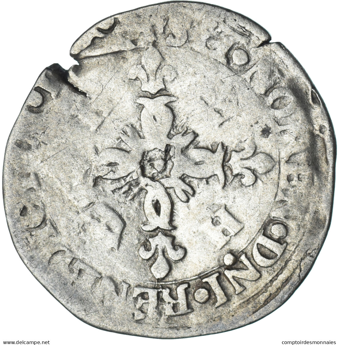 Monnaie, France, Henri II, Douzain Aux Croissants, Date Incertaine, Limoges, TB - 1547-1559 Henry II