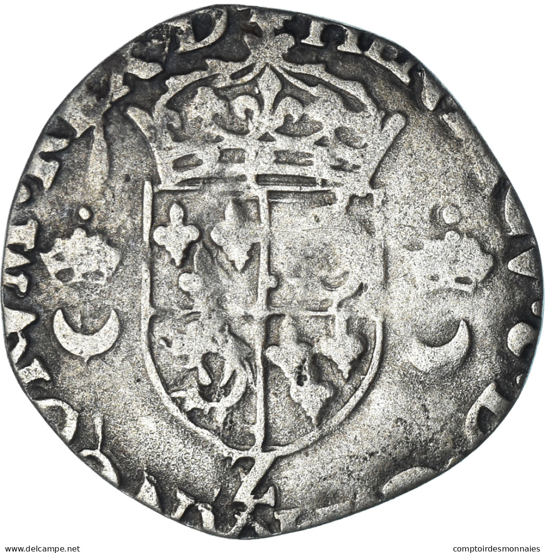 Monnaie, France, Henri II, Douzain Du Dauphiné, Date Incertaine, Grenoble, TB+ - 1547-1559 Henri II