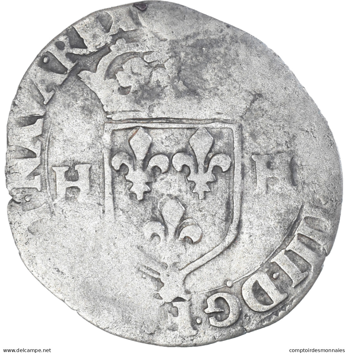 Monnaie, France, Henri IV, Douzain Aux Deux H, 1594, Aix-en-Provence, 2nd Type - 1589-1610 Henri IV Le Vert-Galant