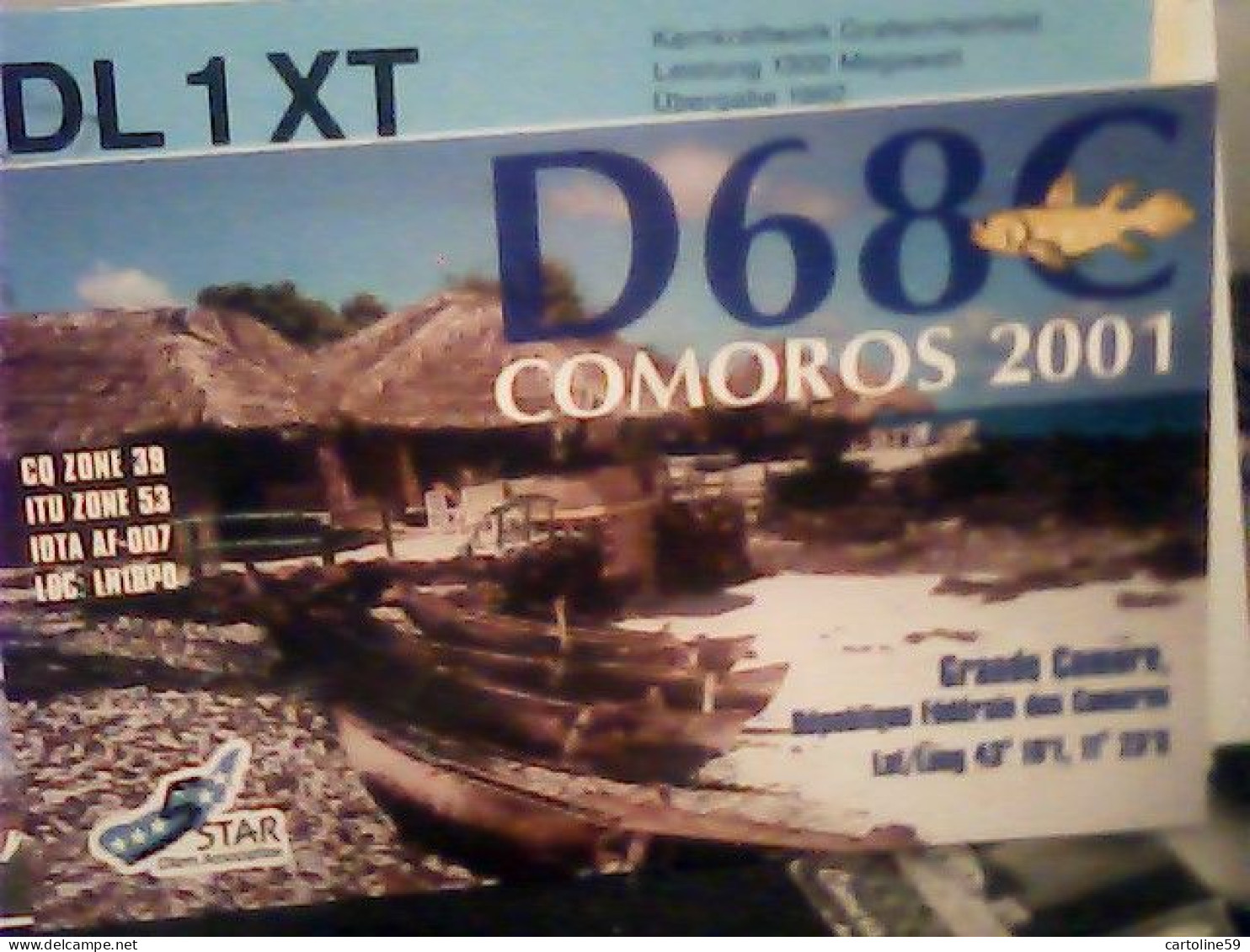 GRANDE COMORE  COMOROS  QSL  2001  JL713 - Comoros