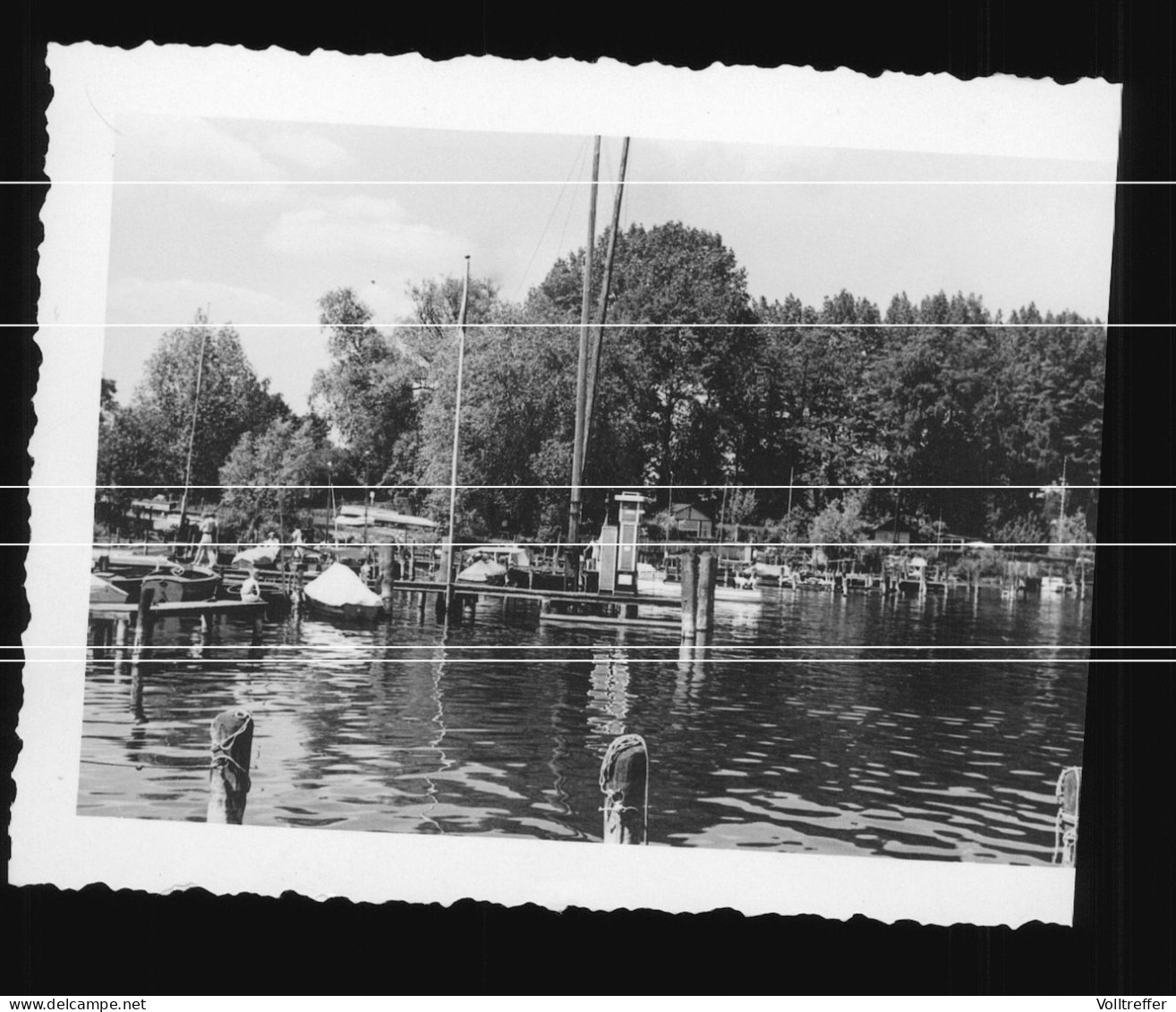 Orig. Foto 1937, Ortspartie Berlin Spandau Wilhelmstadt Havel, Blick Auf Die Scharfe Lanke - Spandau