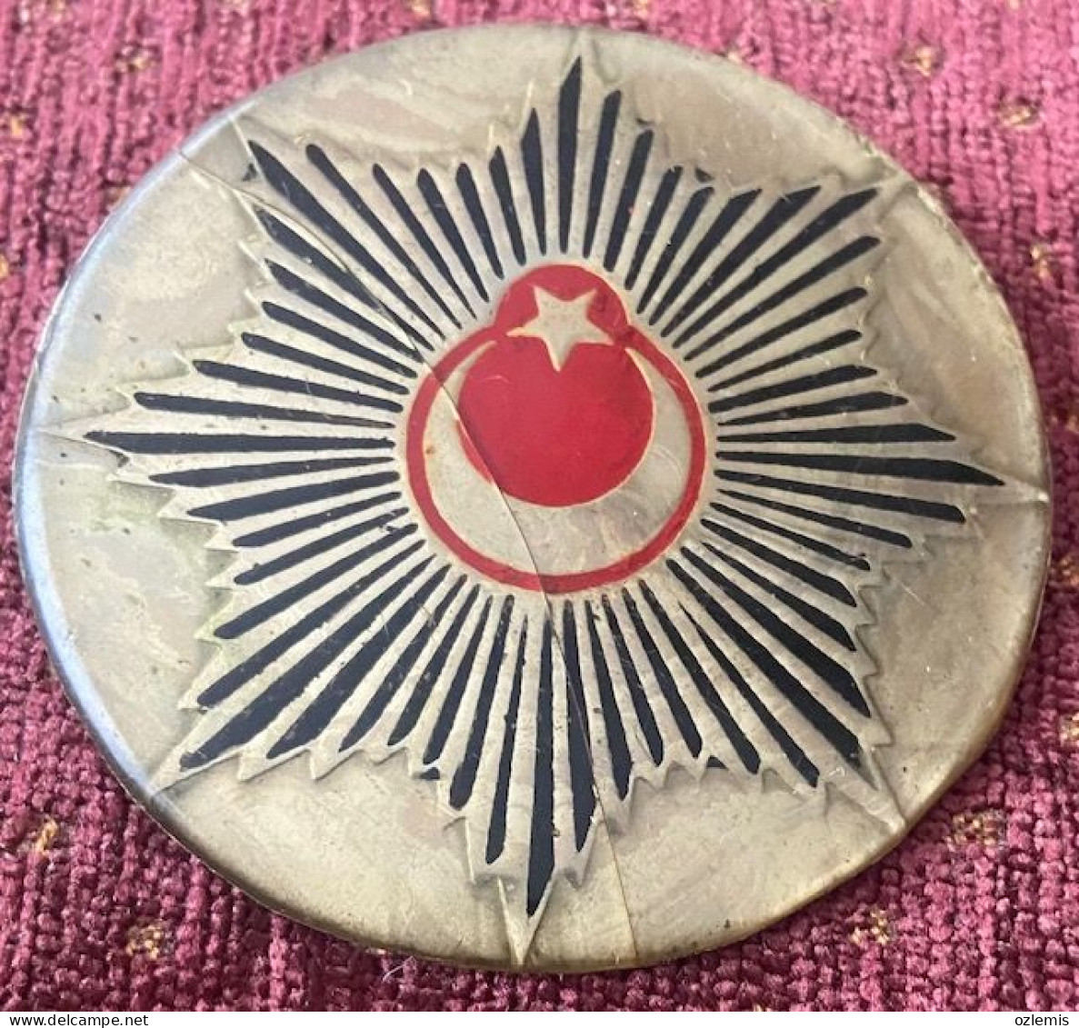 TURKEY,TURKEI,TURQUIE ,POLICE BREAST BADGE ROUND WW II - Police & Gendarmerie