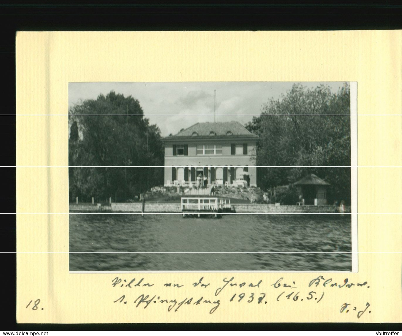 Orig. Foto 1937, Berlin Spandau Ortsteil Kladow, Blick Auf Eine Private Villa, Grundstück - Spandau