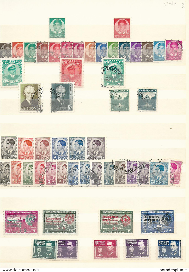 51416 ) Collection Yugoslavia - Lots & Serien