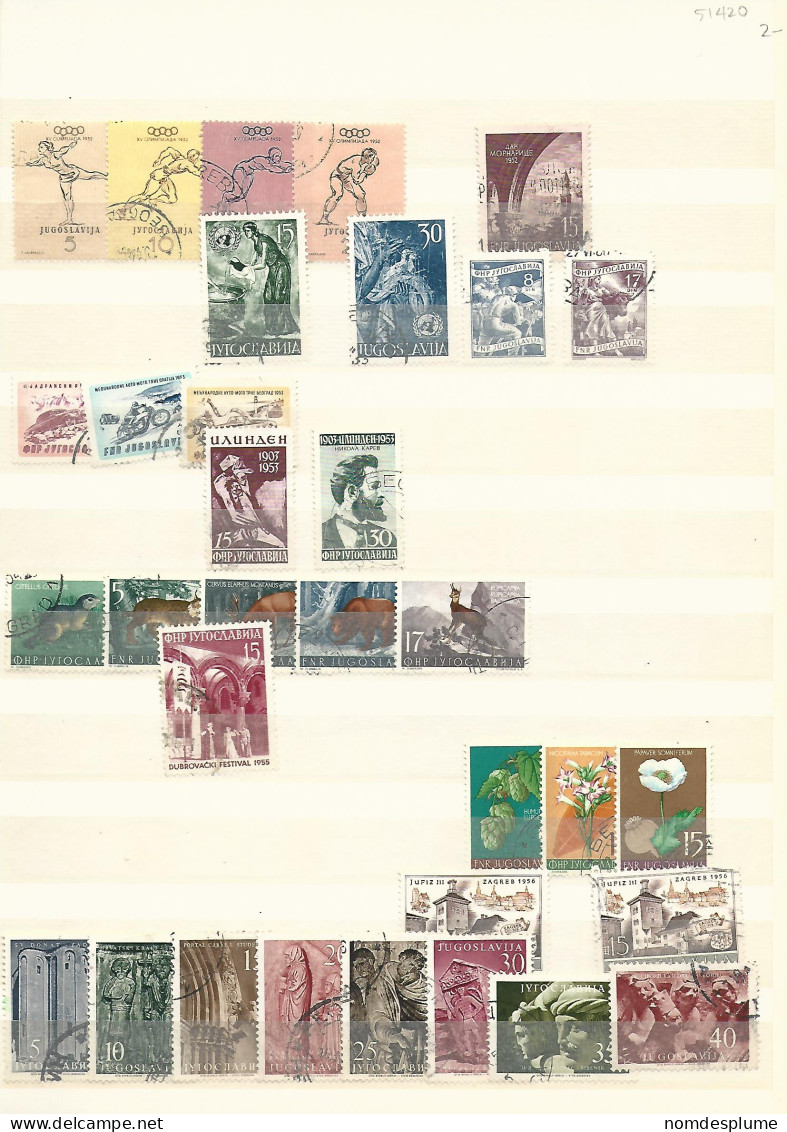 51420 ) Collection Yugoslavia - Collections, Lots & Séries