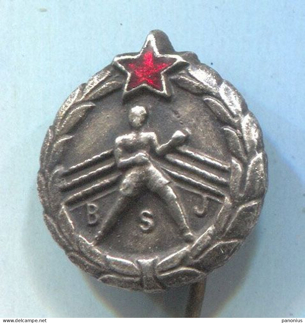 Boxing Box Boxen Pugilato - BSJ Yugoslavia Federation Association, Vintage Pin  Badge  Abzeichen - Boxing