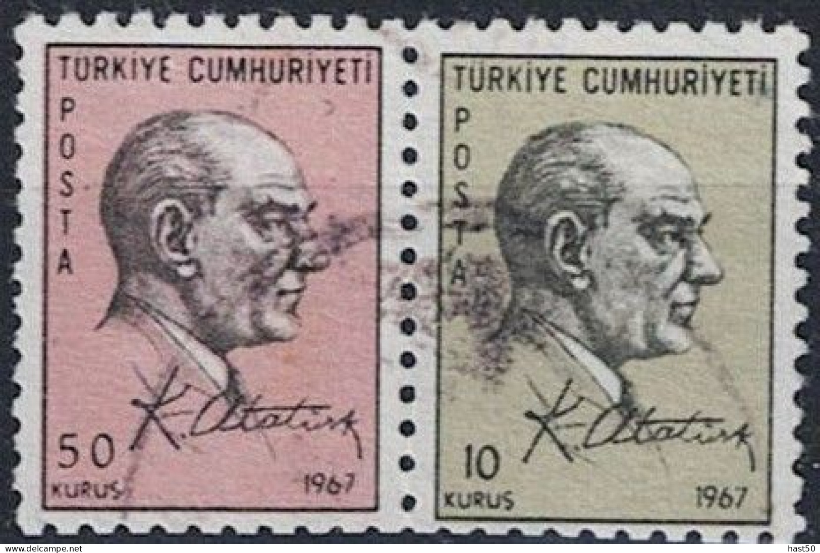 Türkei Turkey Turquie - Atatürk (MiNr: W 2) 1967 - Gest. Used Obl - Used Stamps