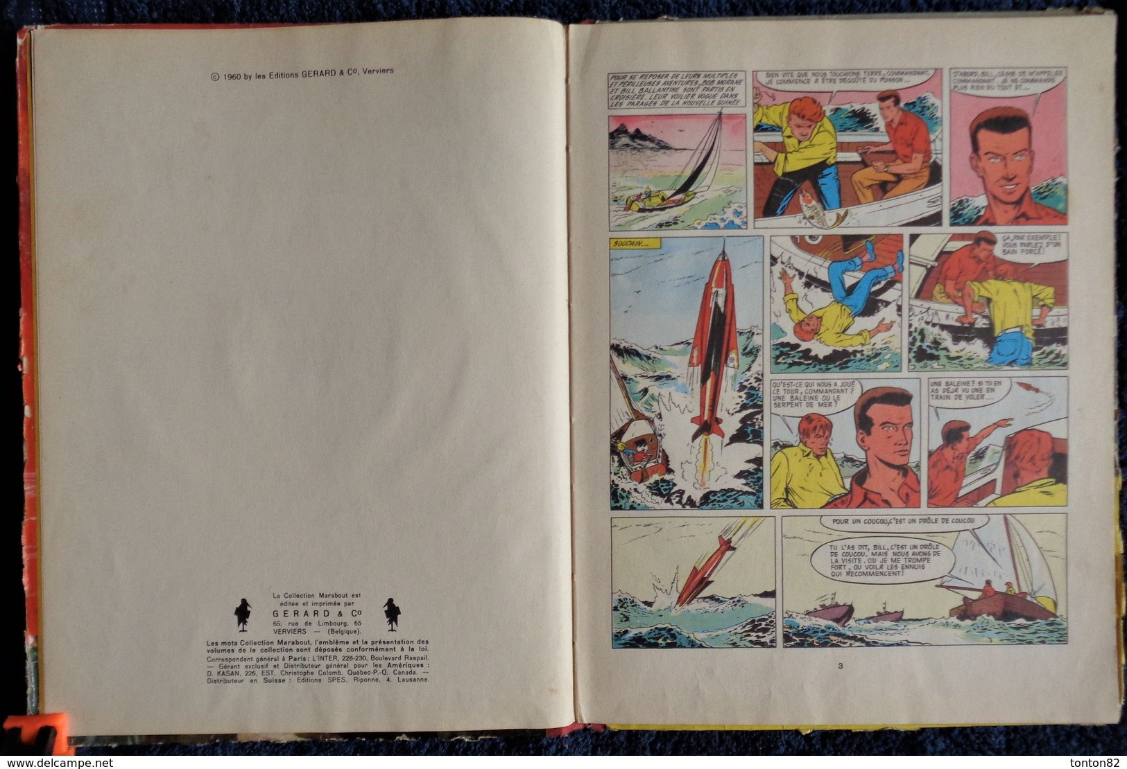 Henri Vernes / Dino Attanasio - BOB MORANE Et L' Oiseau De Feu - ( Le 1er Bob Morane En BD ) - MARABOUT - ( E.O. 1960 ). - Bob Morane