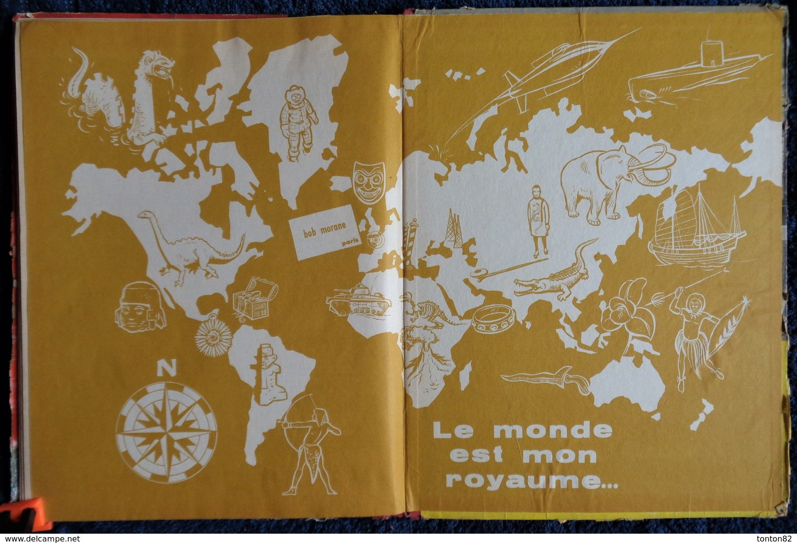 Henri Vernes / Dino Attanasio - BOB MORANE et l' Oiseau de Feu - ( Le 1er Bob Morane en BD ) - MARABOUT - ( E.O. 1960 ).