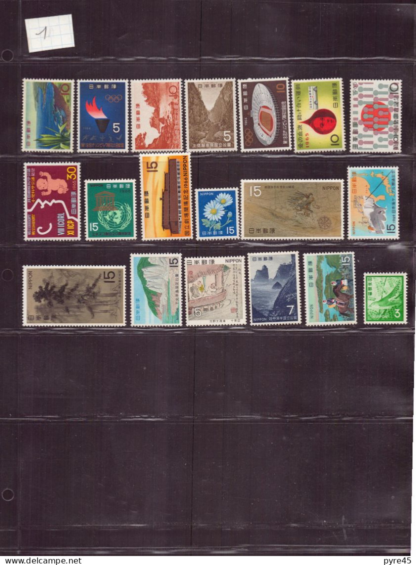 Japon, 1963/1971, Lot De 19 TP Neufs - Colecciones & Series