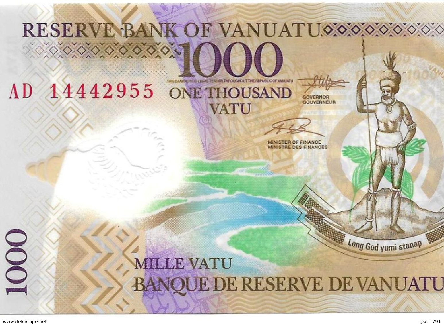 VANUATU   1000 Vatu,  Polymére NEUF - Vanuatu