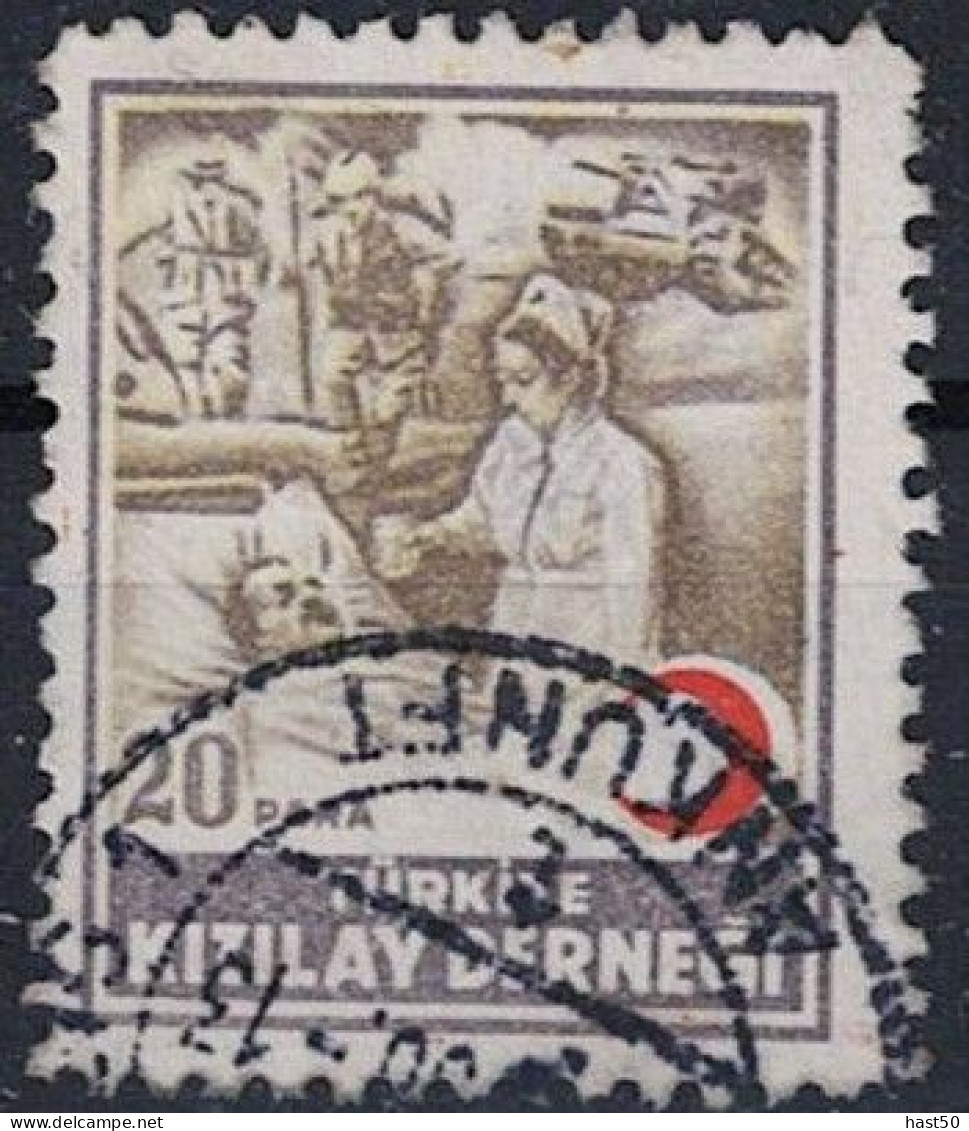 Türkei Turkey Turquie - Verwundetenfürsorge (MiNr: ZZM (C) 129) 1947 - Gest. Used Obl - Liefdadigheid Zegels