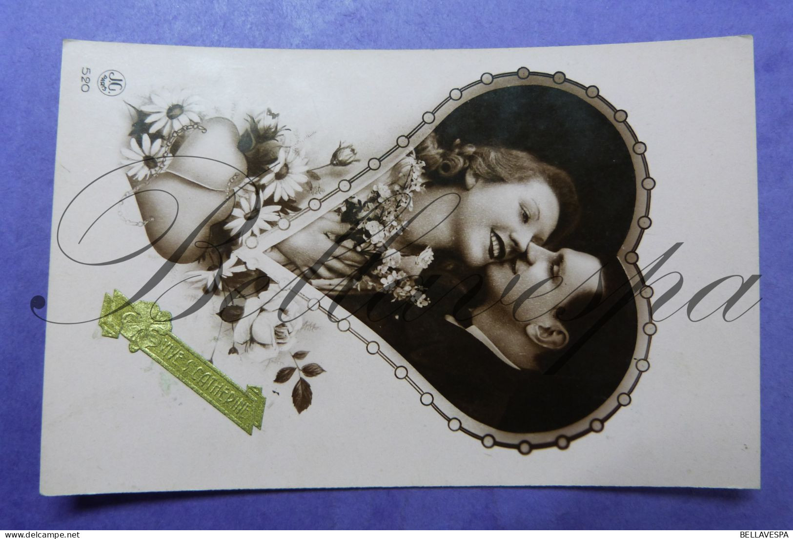 Koppels  Coeurs amour Liefde Lot x 80 cpa/ postkaarten
