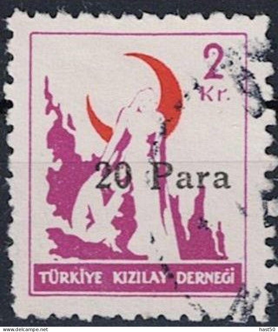 Türkei Turkey Turquie - Roter Halbmond (MiNr: ZZM (C) 166) 1952 - Gest. Used Obl - Francobolli Di Beneficenza