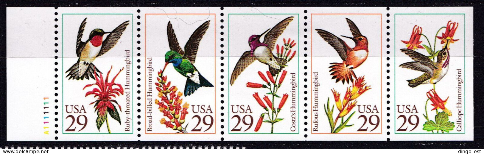 USA, Fauna, Birds MNH / 1992 - Kolibries