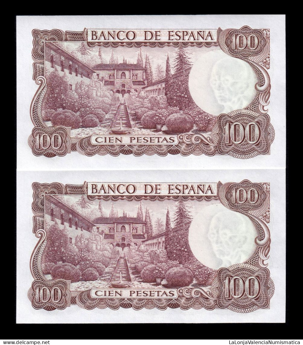 España Spain Pareja 100 Pesetas Manuel De Falla 1970 Pick 152r Serie 9C Replacement Sc Unc - 100 Peseten