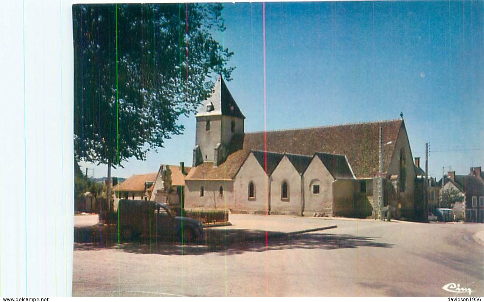 Carte    -   Preveranges -  L ' église       J335 - Préveranges