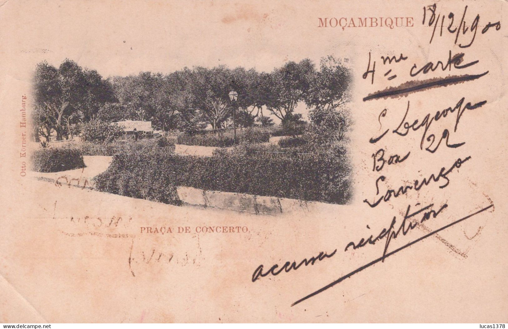 MOCAMBIQUE / MOZAMBIQUE / PRACA DE CONCERTO / DOS NON DIVISE 1903 / BEL AFFRANCHISSEMENT / RARE ++ - Mozambico