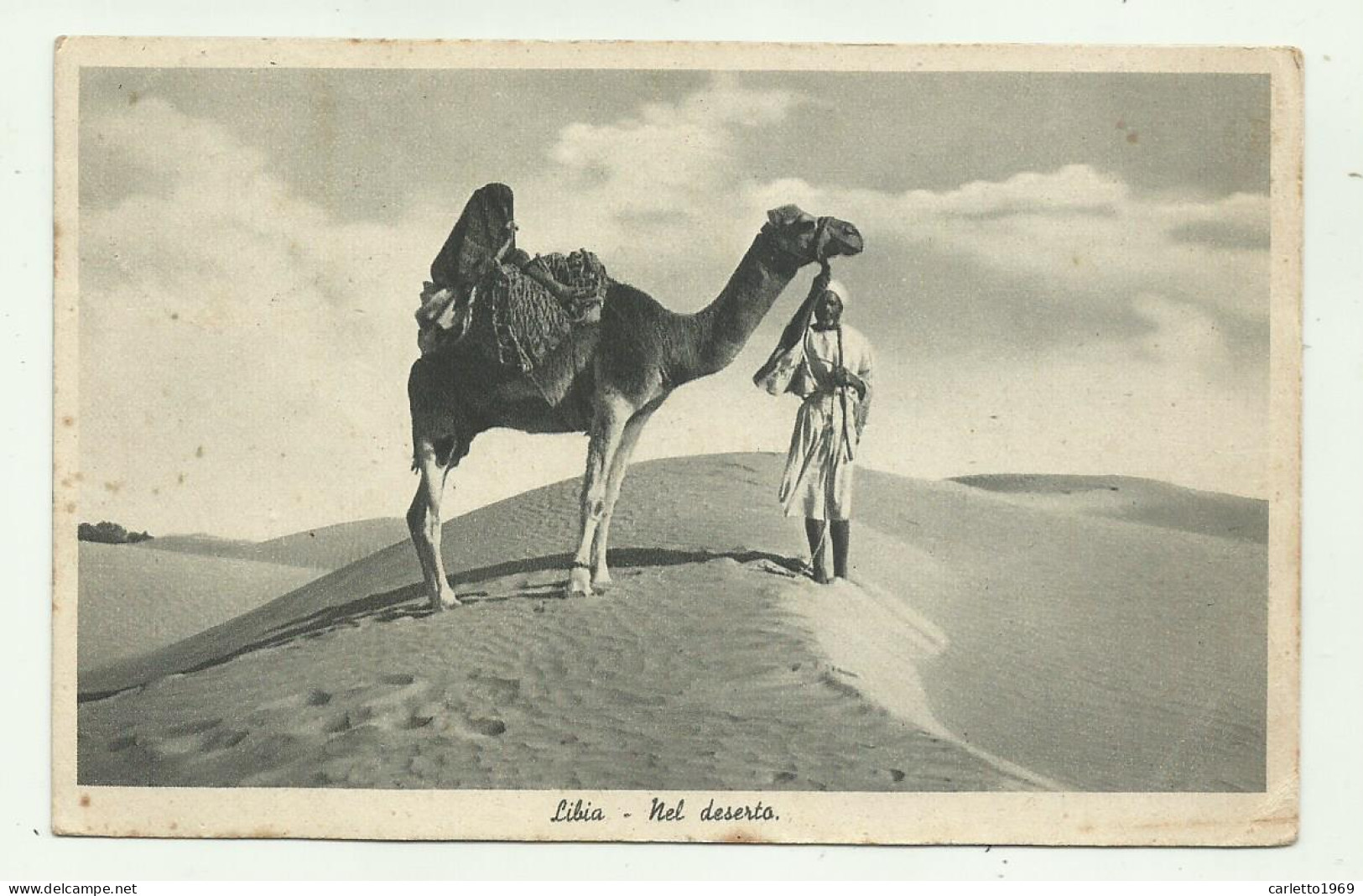 LIBIA - NEL DESERTO 1940  -VIAGGIATA FP - Libye
