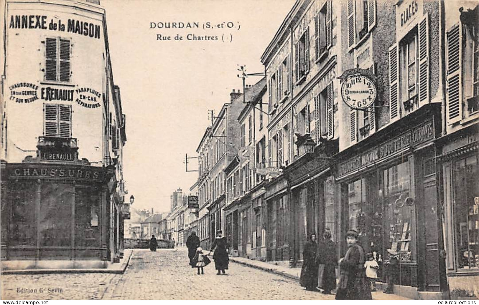 Dourdan        91         Rue  De Chartres .Horlogerie. Bijouterie     (voir Scan) - Dourdan