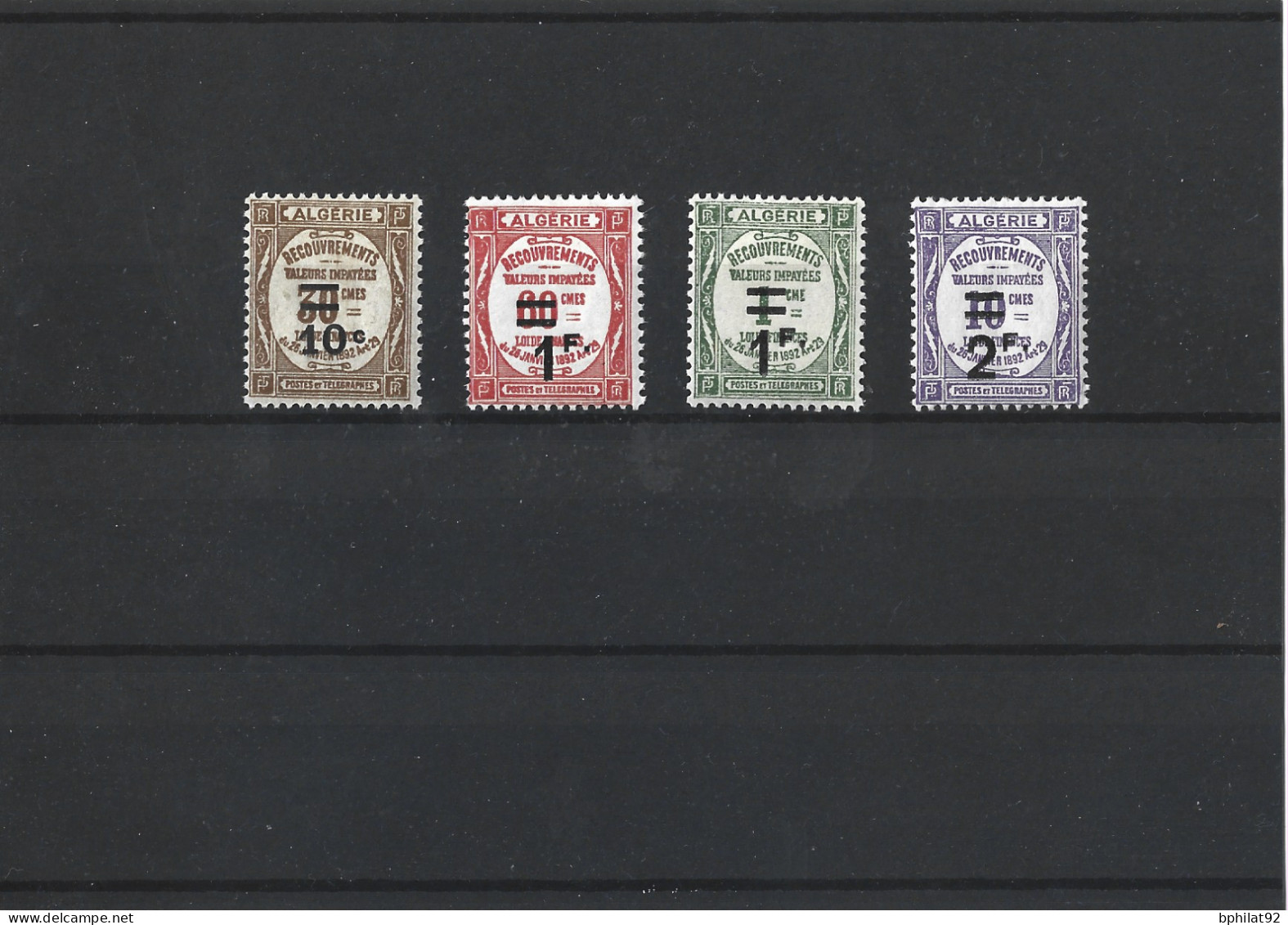 !!! TIMBRES-TAXES ALGÉRIE N°21/24 NEUFS* - Segnatasse