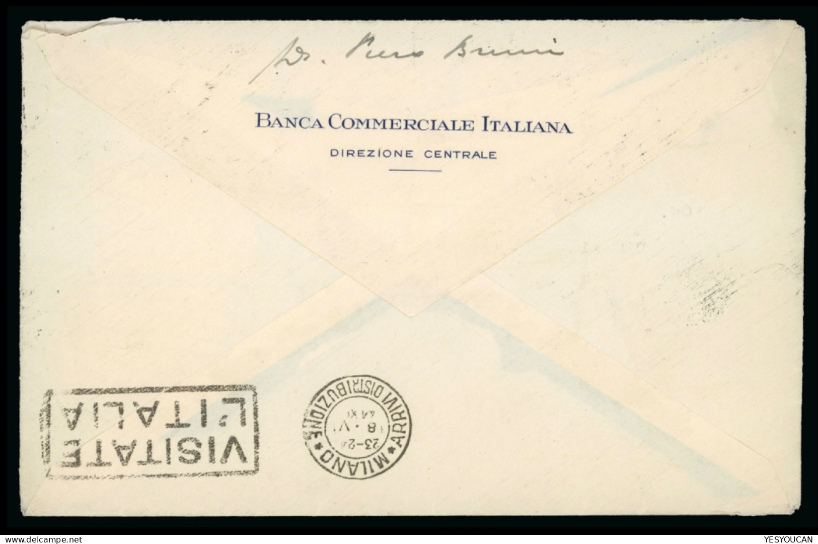 ITALIA OCCUPAZIONE MILITARE ITALIANA ISOLE IONIE CORFU1941cover (lettera Greece Ionian Islands Italian Occupation Corfou - Corfù