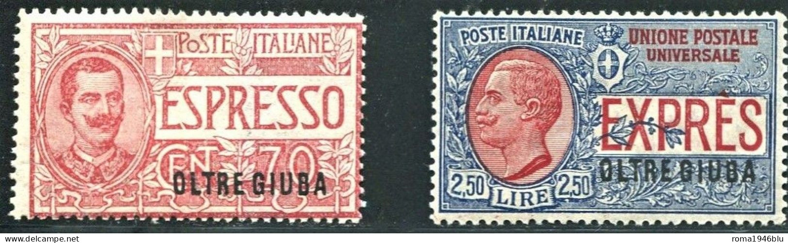 OLTRE GIUBA 1926 ESPRESSI ** MNH LUSSO - Oltre Giuba