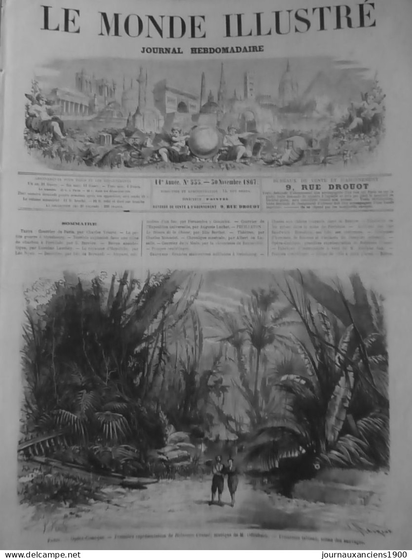 1867 1875 OFFENBACH ROBINSON CRUSOE GENEVIEVE DE BRABANT 2 JOURNAUX ANCIENS - Other & Unclassified