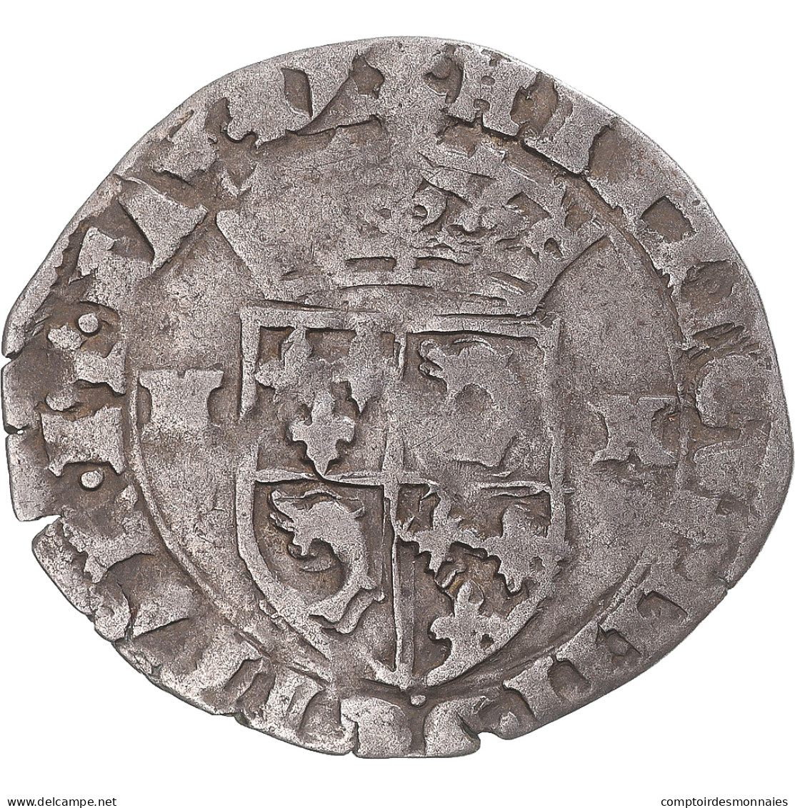 Monnaie, France, Henri IV, Douzain Du Dauphiné Aux 2 H, 1595, Grenoble, TB+ - 1589-1610 Enrique IV