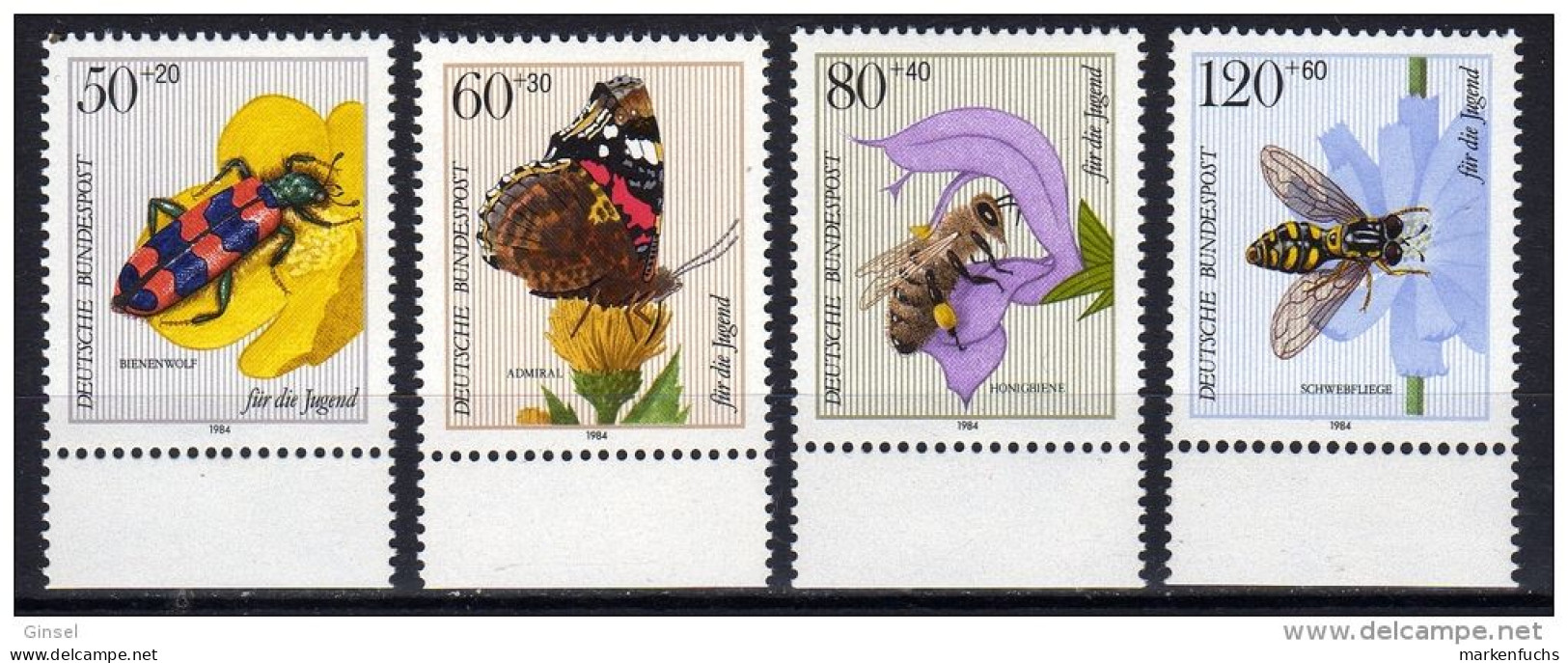 Bund / Nr. 1202 - 1205  Insekten  Postfrisch - Abeilles