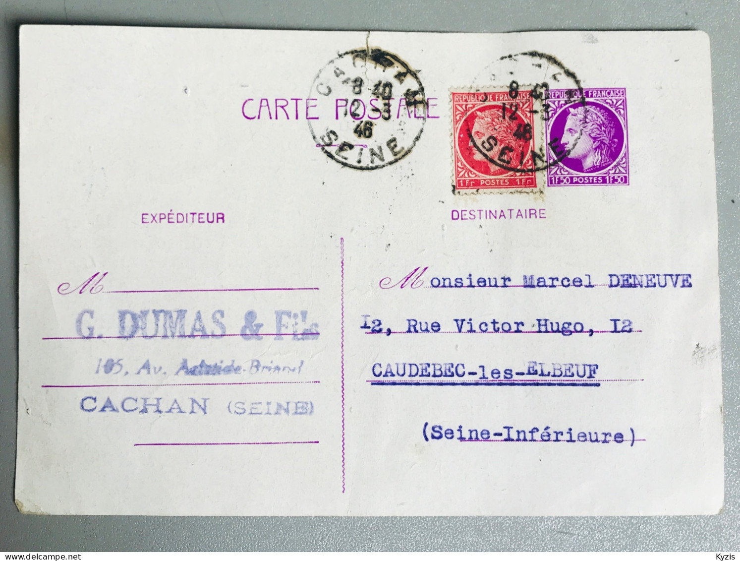 CARTE POSTALE — Demande D’agrafes Pour La Maison DECONIHOUT. - Accessories