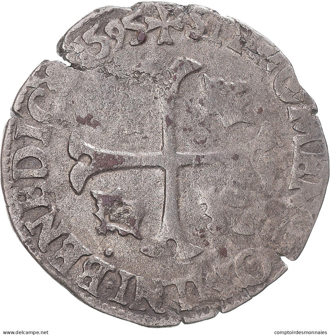 Monnaie, France, Henri IV, Douzain Aux Deux H, 1595, Rouen, TB+, Billon - 1589-1610 Hendrik IV