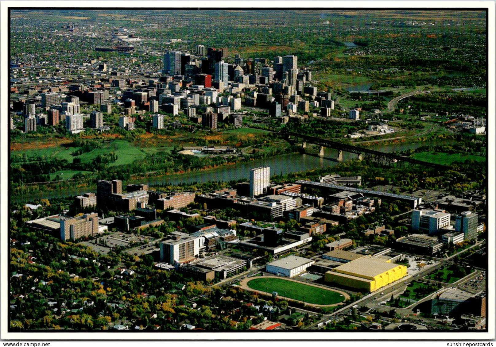 Canada Edmonton Aerial Panoramic View - Edmonton