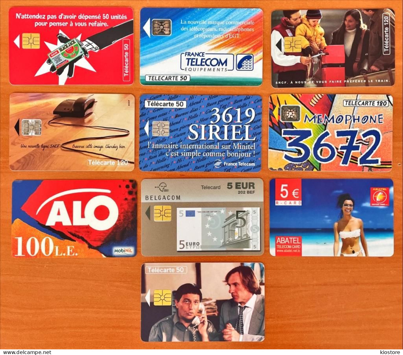10 Different Phonecards - Telekom-Betreiber