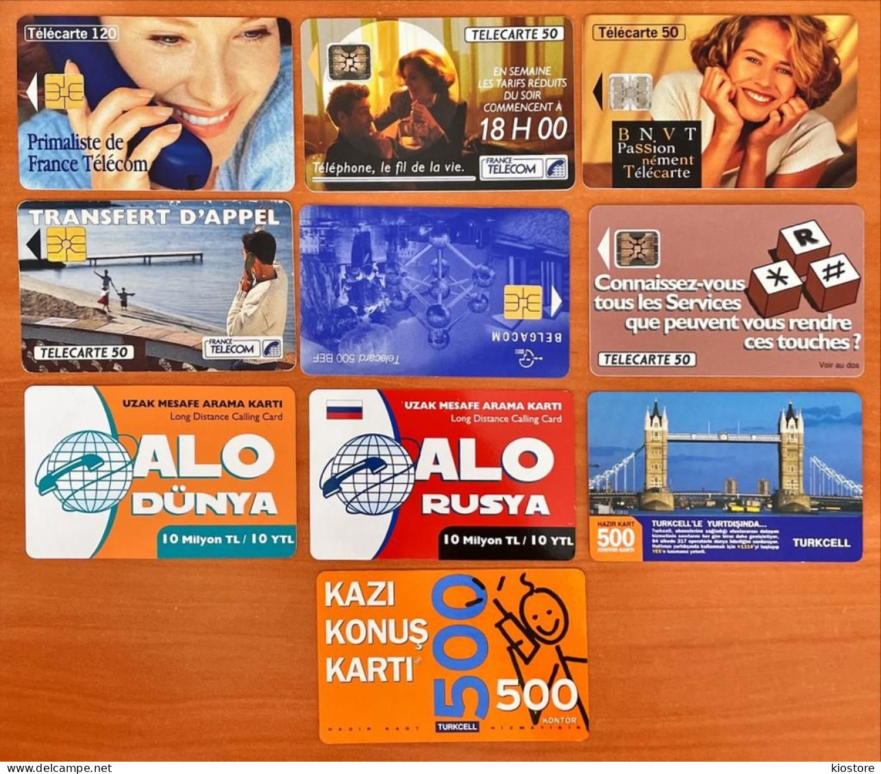 10 Different Phonecards - Telecom Operators