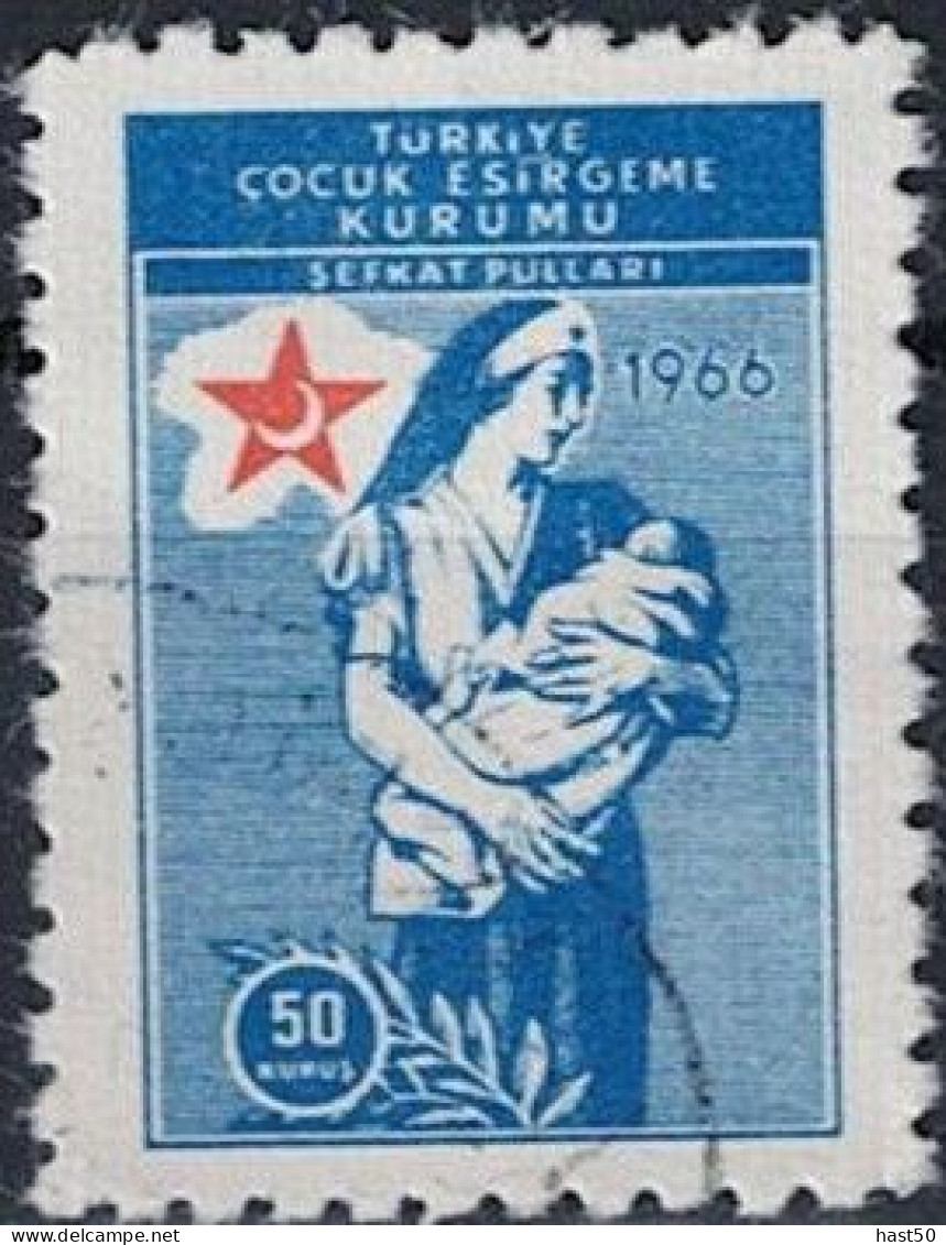Türkei Turkey Turquie - Kinderhilfe Motiv Zu Nicht Amtlich 1966 - Gest. Used Obl - Charity Stamps
