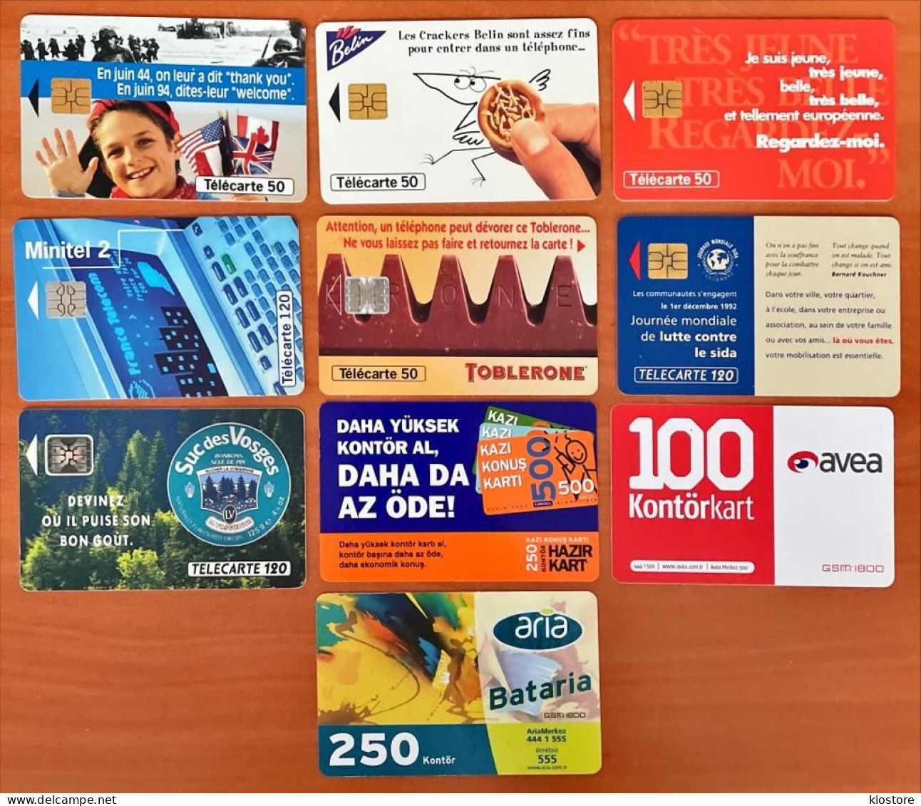 10 Different Phonecards - Telecom Operators