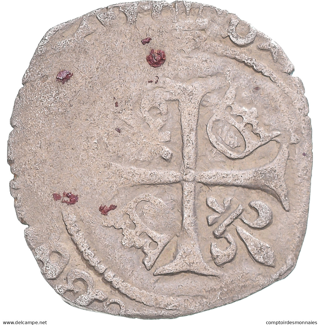 Monnaie, France, Charles VIII, Liard Au Dauphin, 1488, Toulouse (?), TB+ - 1483-1498 Charles VIII The Affable