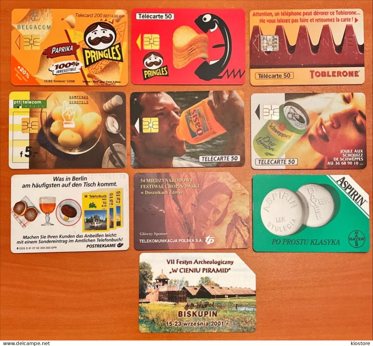 10 Different Phonecards - Alimentazioni