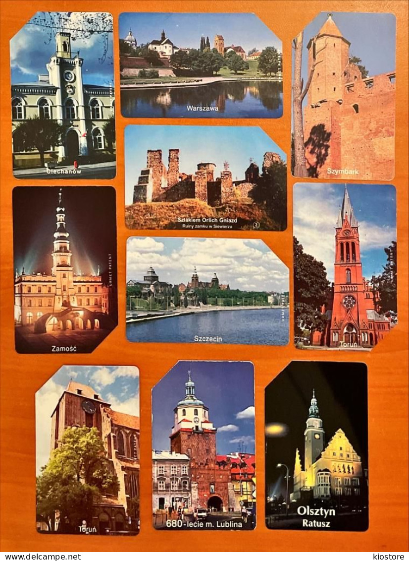 10 Different Phonecards - Paysages