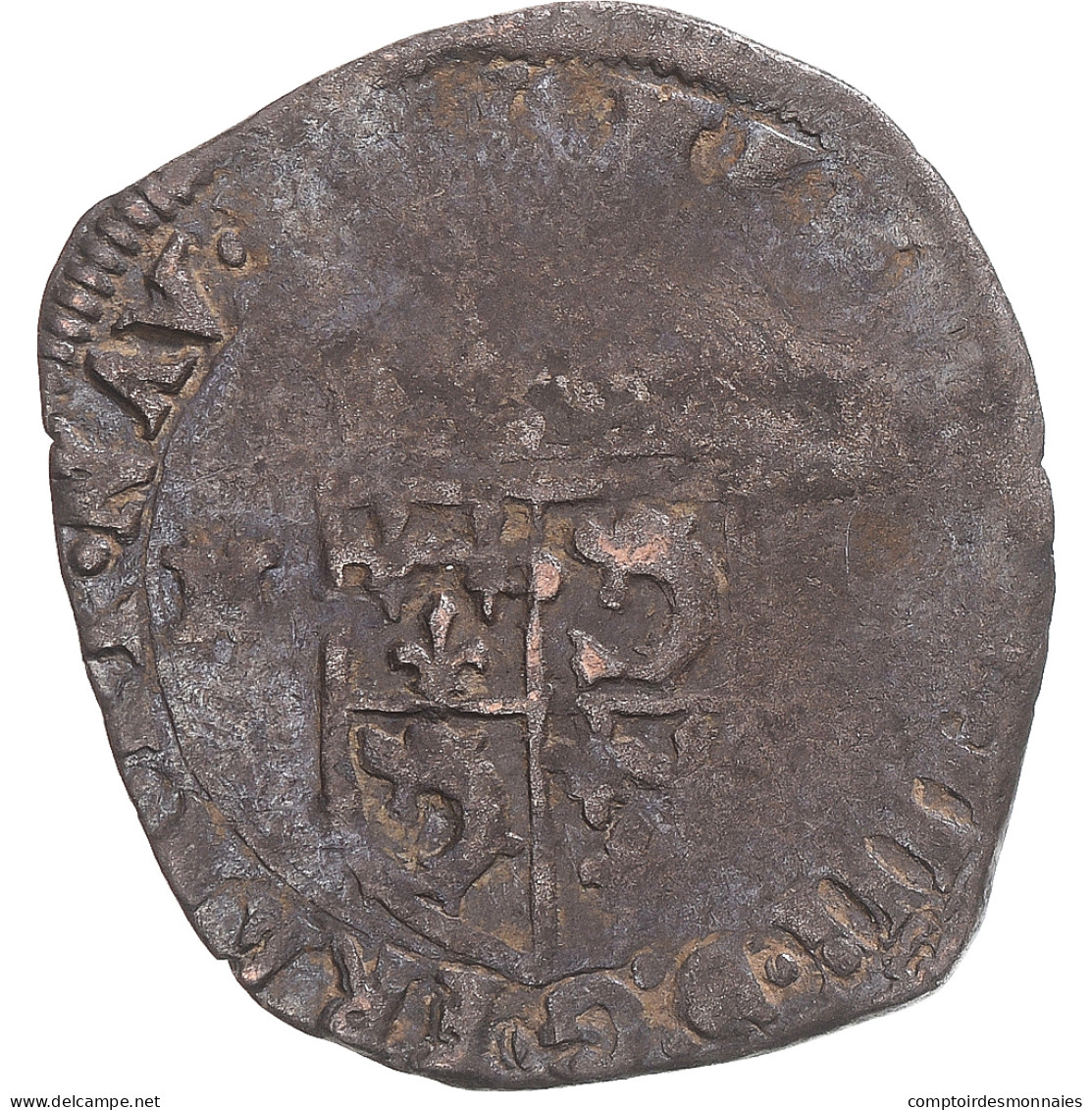 Monnaie, France, Henri IV, Douzain Du Dauphiné Aux 2 H, Grenoble, TB+, Billon - 1589-1610 Henry IV The Great