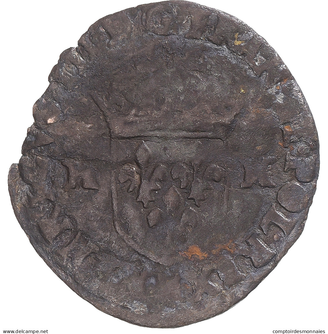 Monnaie, France, Henri III, Douzain Aux Deux H, 1589, Toulouse, TB, Billon - 1574-1589 Enrico III