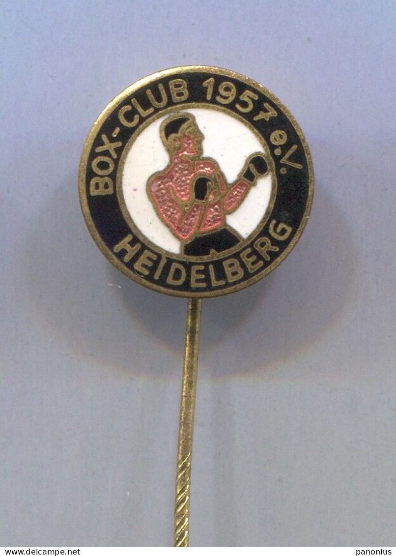 Boxing Box Boxen Pugilato - Club Heidelberg Germany, Vintage Pin  Badge  Abzeichen, Enamel - Boxe