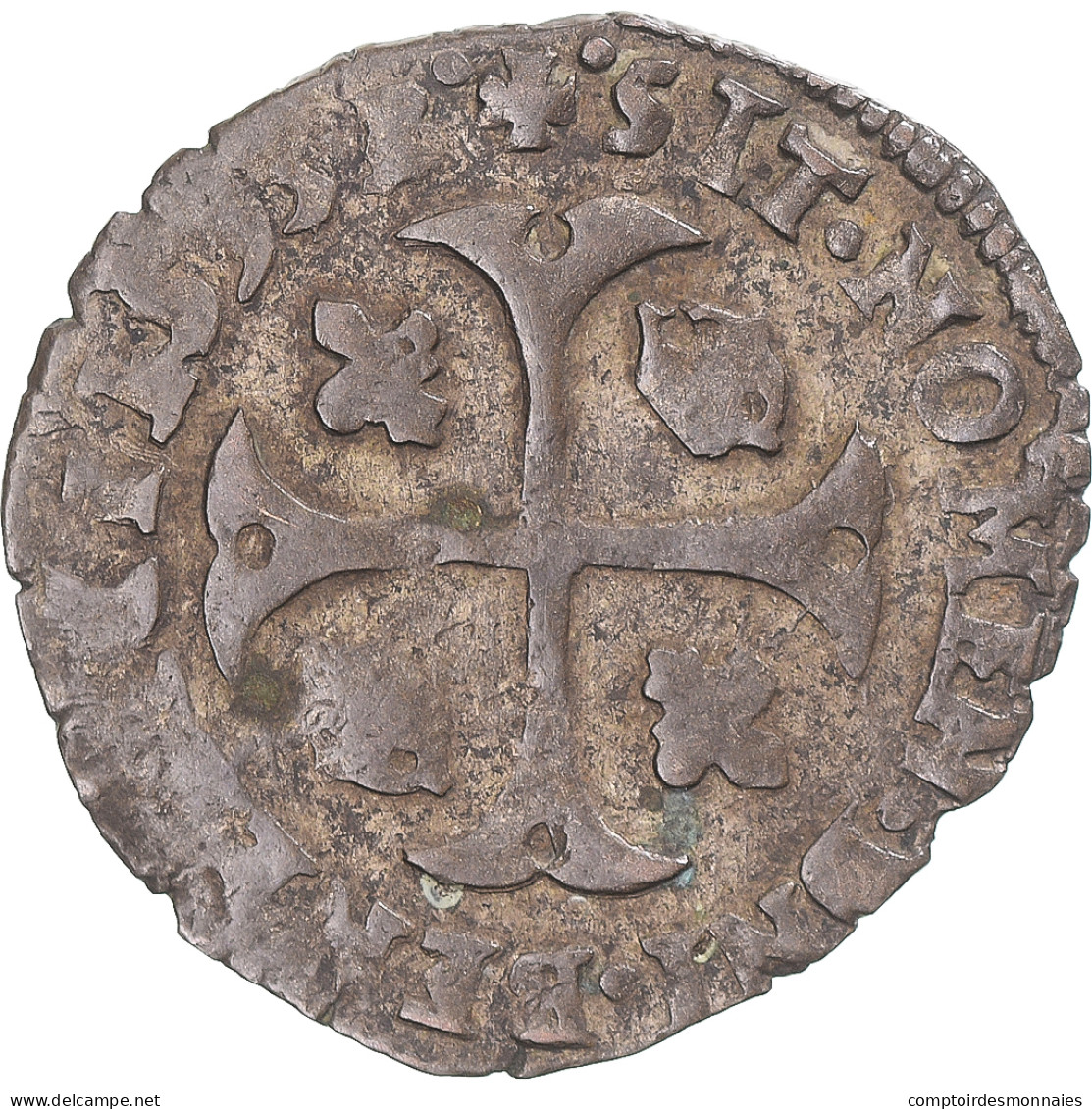 Monnaie, France, Henri IV, Douzain Aux Deux H, 1593, Montpellier, TB+, Billon - 1589-1610 Henri IV Le Vert-Galant