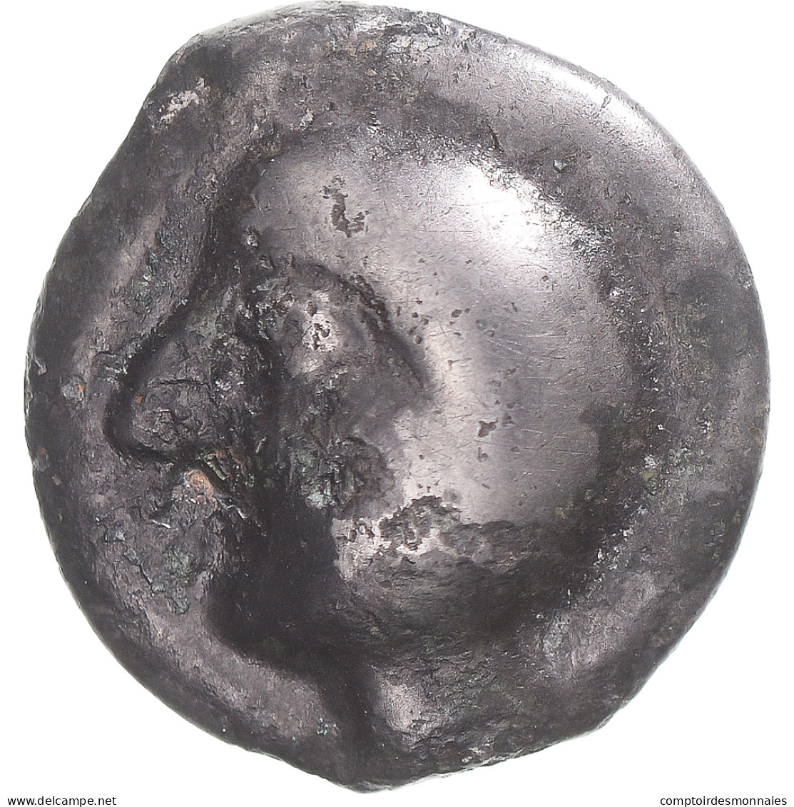 Monnaie, Leuques, Potin à La Tête Chauve, 75-50 BC, TB, Potin, Delestrée:228 - Celtic