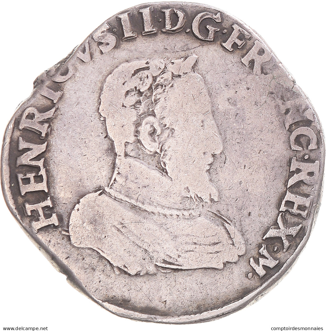 Monnaie, France, Henri II, Teston à La Tête Nue, 1560, Lyon, TB+, Argent - 1547-1559 Heinrich II.