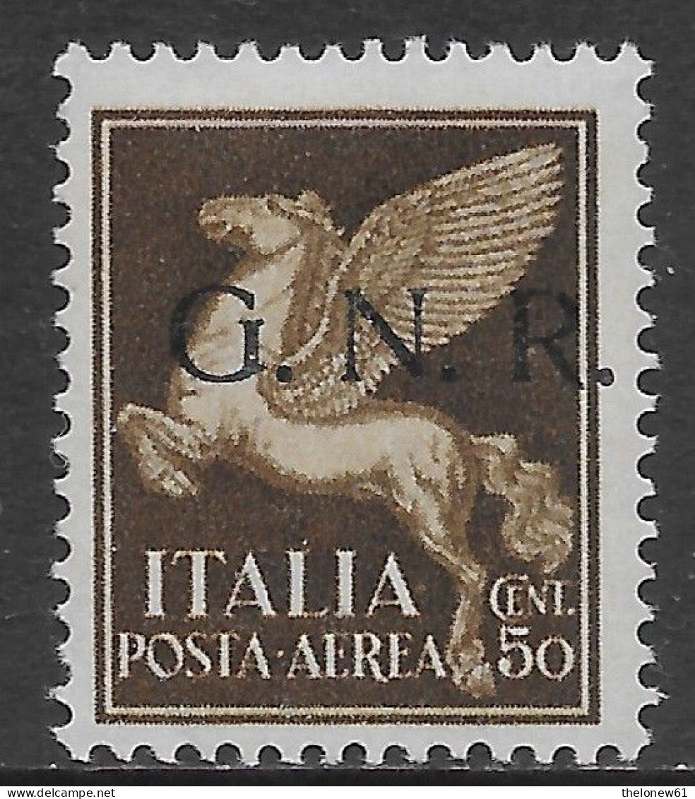 Italia Italy 1944 RSI GNR Aerea C50 Sa N.A118 Nuovo MH * - Posta Aerea