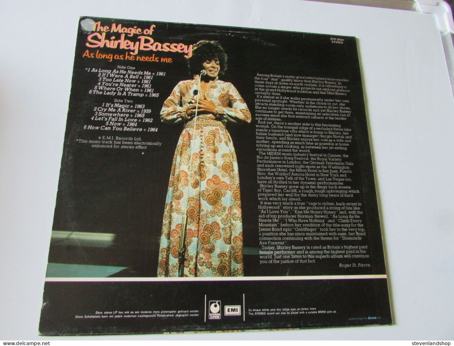 THE MAGIC OF SHIRLEY BASSEY, As Long As He Needs Me, LP - Other - English Music